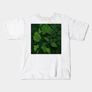 A mesmerizing mosaic of forest leaves Kids T-Shirt